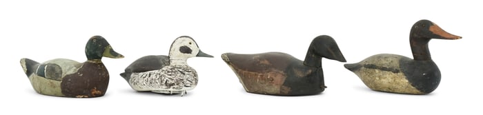 Lot of Four American Duck Decoys