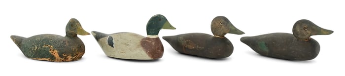 Lot of Four American Duck Decoys