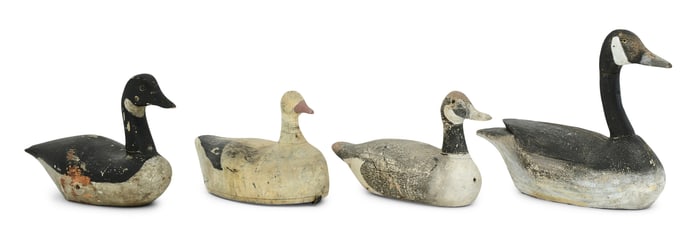 Lot of Four American Duck Decoys