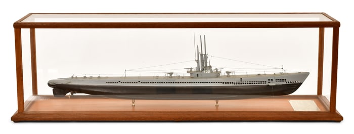 Cased Model Submarine of the USS Sea Devil