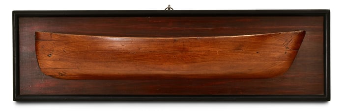 Mounted Builder's Half Hull Model
