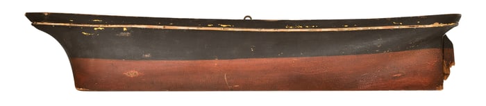 Builder's Half Hull Model of Rialto, Built by Lyman Walker & Son, Yarmouth, Maine