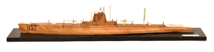 Wooden Model of the U57 Submarine