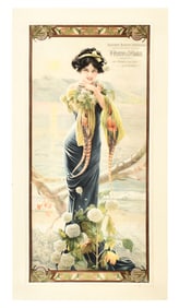Gaspar Camps (1874-1942), "Evening Hydrangea" Poster