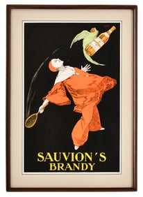 Sauvion's Brandy Lithograph Poster