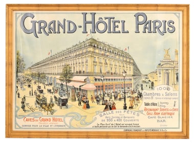 Grand-Hotel Paris Lithograph Poster