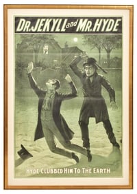 Dr. Jekyll & Mr. Hyde Movie Poster, "Hyde Clubbed Him to the Earth"