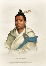 McKenney & Hall, "Waa-Top-E-Not," Hand-Colored Lithograph