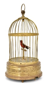 French Singing Bird Automaton with Cage