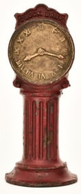 Arcade Mfg. Co. Cast Iron "Clock Bank" Street Clock