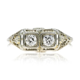 18K White Gold & Diamond Ring