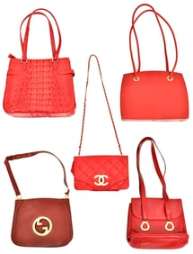 Lot of Five Handbags