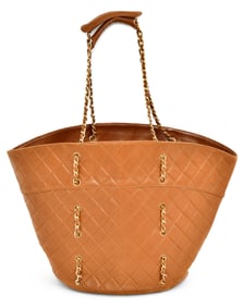Chanel Brown Leather Tote