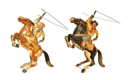 Louis Marx & Co. Tin Litho Cowboy Rider Toys