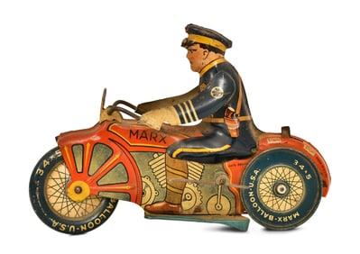 Louis Marx & Co. "Rookie Cop" Tin Wind-Up Toy