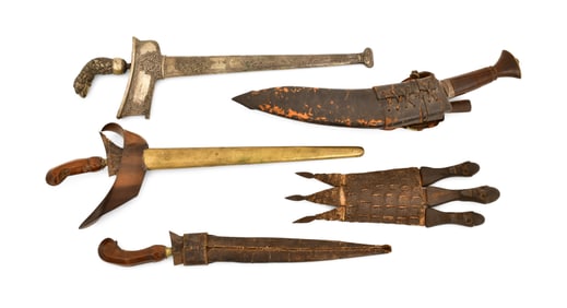 Lot of Five Exotic Knives