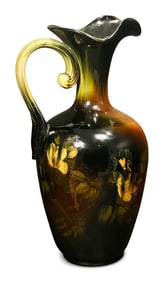 Rookwood Pottery "Apple Blossom" Floral Ewer, Decorated by Albert R. Valentien