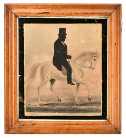 Watercolor Silhouette of Sir John Arnott, Mayor of Cork, 1861