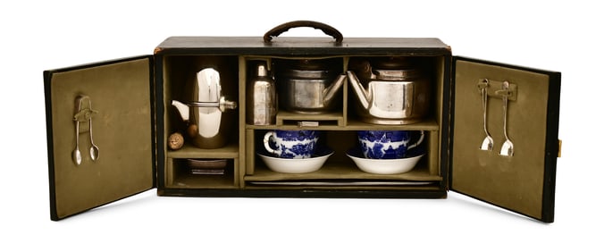 Kendall & Co. / Royal Worcester Porcelain & Silver Tea Set