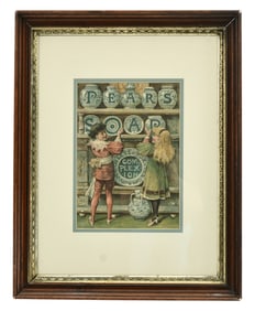 Pears Soap Paper Advertising Sign
