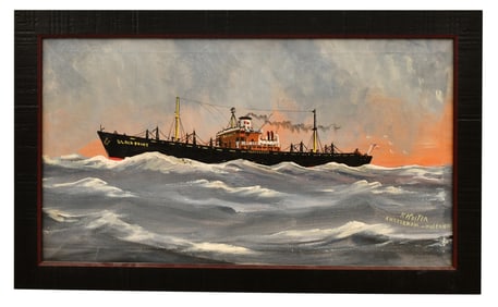 Klaas Koster (Dutch, 1885-1969), Black Point Steamship