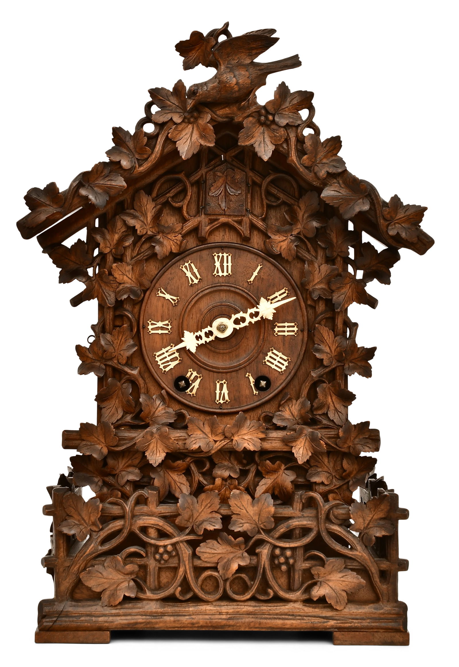 Attr. Aron Ketterer, Double Fusee Shelf Cuckoo Clock with Original Box (1 of 13)