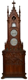 A Monumental Gothic Revival Astronomical & Musical Automaton Clock