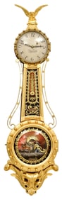 Foster Campos Girandole Banjo Clock, Pembroke, Massachusetts