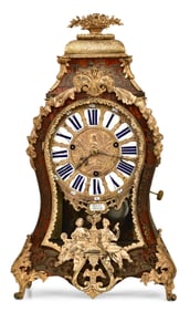 Swiss 18th Century Tortoise Shell Boulle Mantel Clock, Haas A Berne