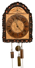 Black Forest 13-Bell Musical Carillon Clock with "All-Seeing Eye" Automaton