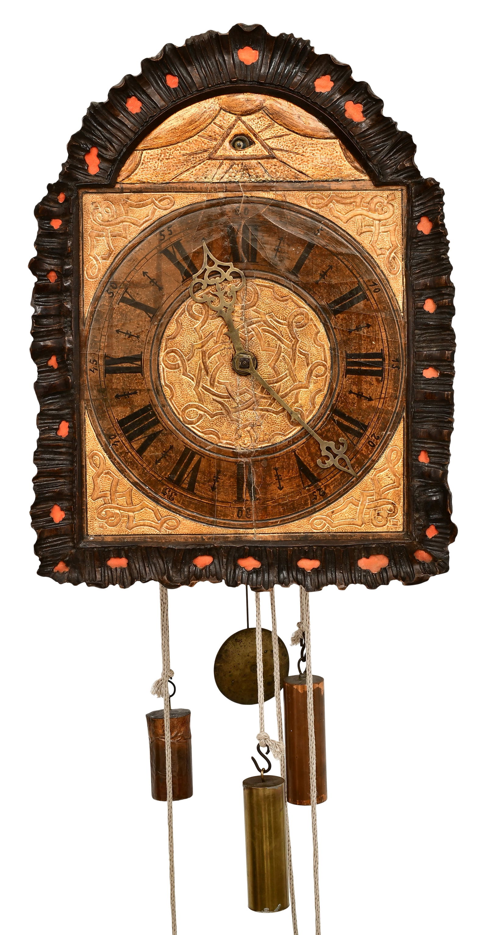 Black Forest 13-Bell Musical Carillon Clock with "All-Seeing Eye" Automaton (1 of 6)