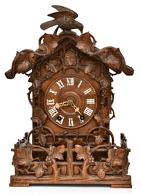 Attr. Aron Ketterer, Double Fusee Shelf Cuckoo Clock