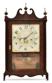 Seth Thomas Pillar and Scroll Shelf Clock with "Off-Center" Movement