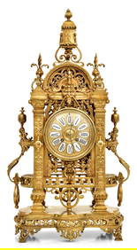 French Gilt Bronze Table Clock (1 of 8)