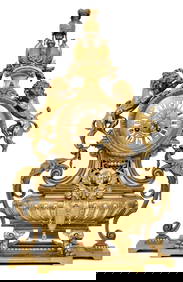 Tiffany & Co. Gilt Bronze Mantel Clock (1 of 7)
