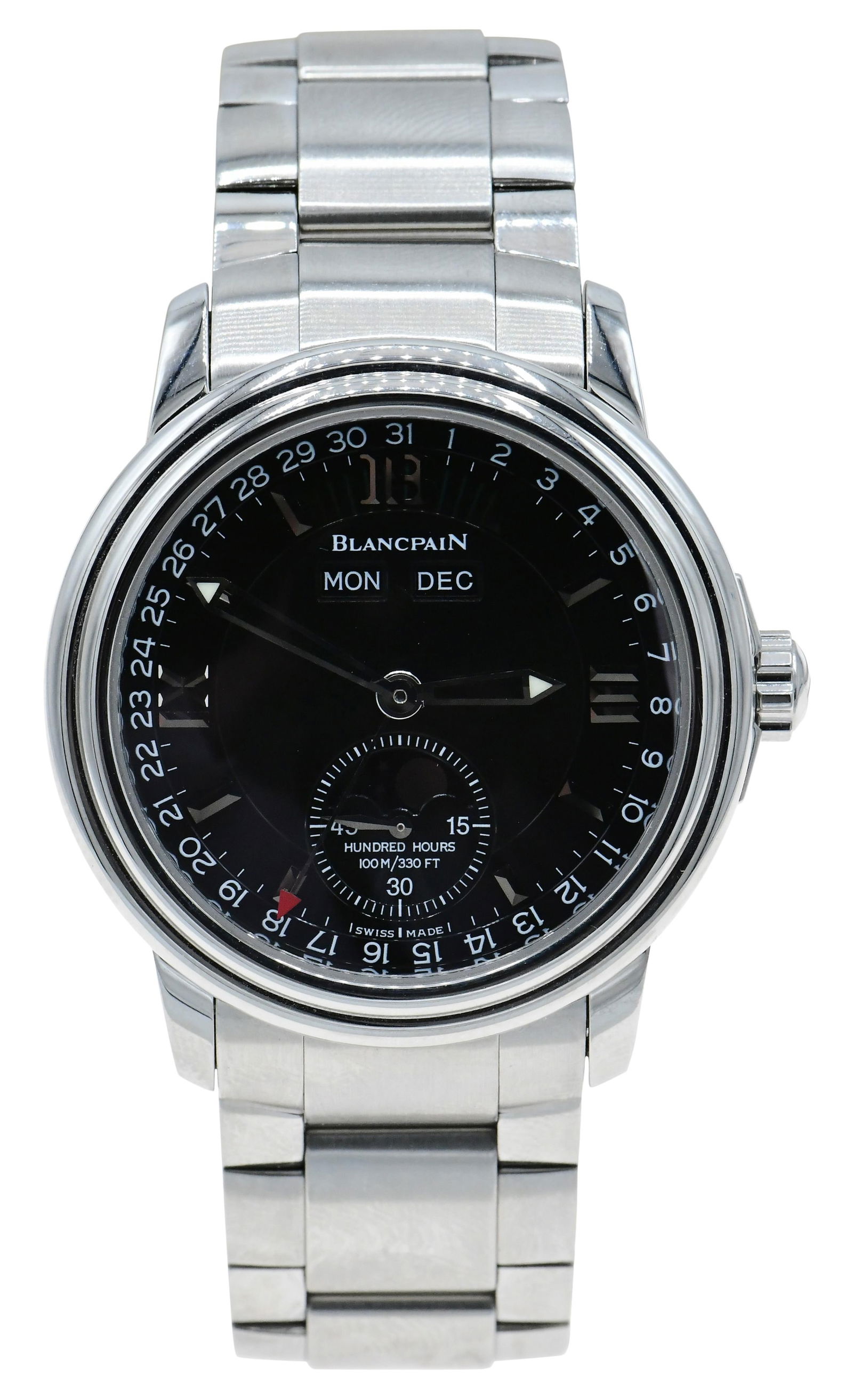 Blancpain "Hundred Hours" Calendar Wristwatch with Moon Phase, Ref. 2763 (1 of 7)