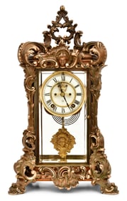 Ansonia Clock Co. "Apex" Crystal Regulator Clock