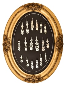 Collection of Black Forest Bone Clock Hands