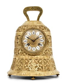 A Large French Gilt Bronze Bell-Form Clock (1 of 4)