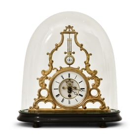 French Inverted Pendulum Clock Under Dome