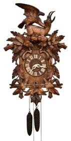 Eagle Capturing Ibix Black Forest Cuckoo Clock