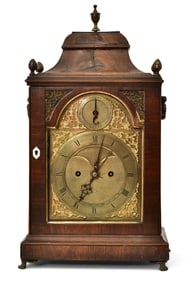 English 18th Century Double Fusee Bracket Clock, P. Wingman, London