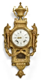 Edme-Jean Causard (French 1720-1780), Gilt Bronze Cartel Clock