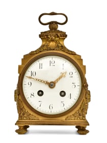 French Gilt Bronze Bracket Clock