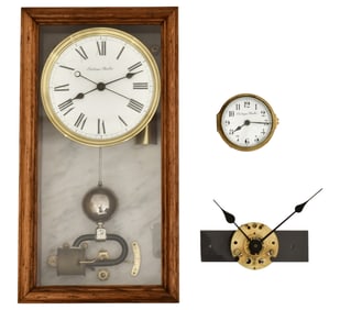 Electrique Brillie Master Clock & Two Slave Clocks