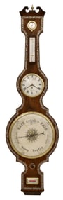 Horatio Yeates Weather Station Clock with Barometer & Thermometer, Dublin, Ireland