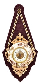 Eugene Farcot (French, 1830-1896), Gilt Brass-Mounted Porcelain Wall Clock