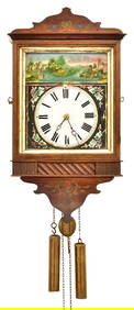 19th Century Black Forest Clock with Wood Plate Movement (1 of 6)