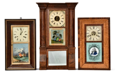 Lot of Three American Shelf Clocks, Seth Thomas, H. G Welton, Atkins & Porter