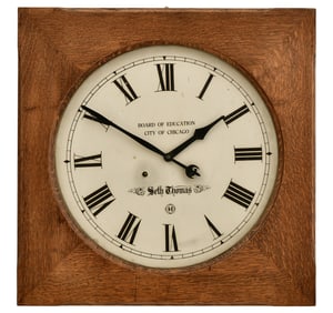 Seth Thomas Gallery Clock, Board of Education, City of Chicago